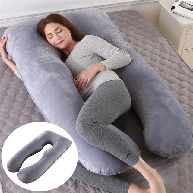 Ice Silk U-Shaped Pregnancy Pillow