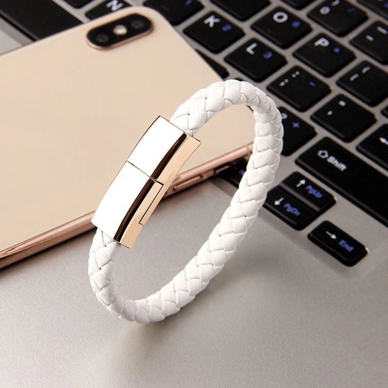Braided Leather Bracelet Charger