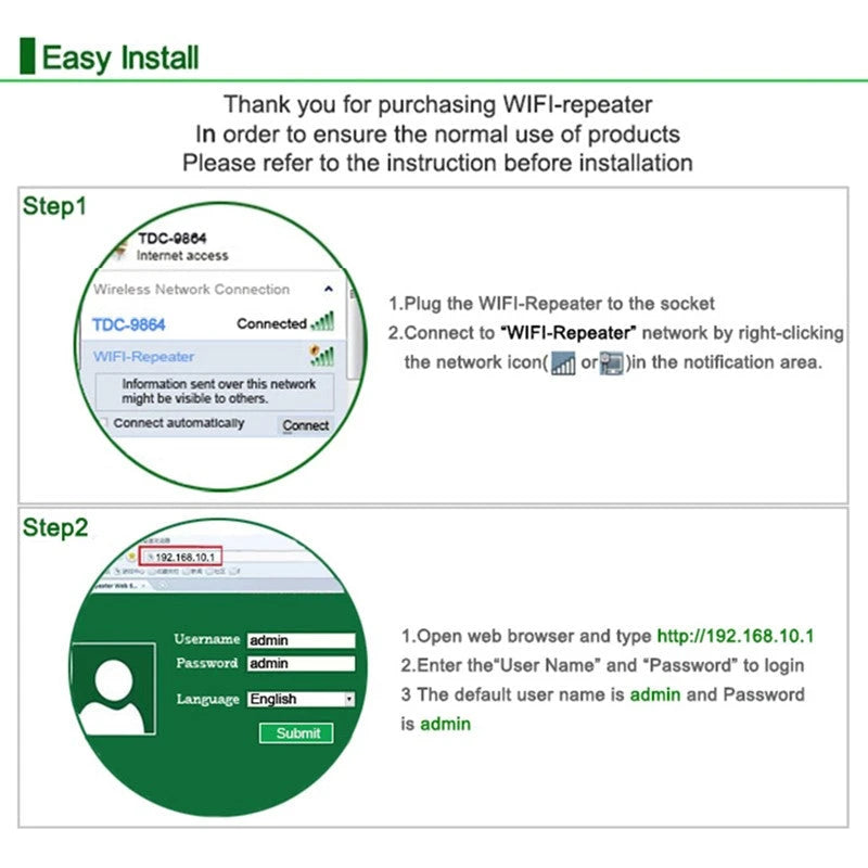 Wireless WiFi Signal Repeater