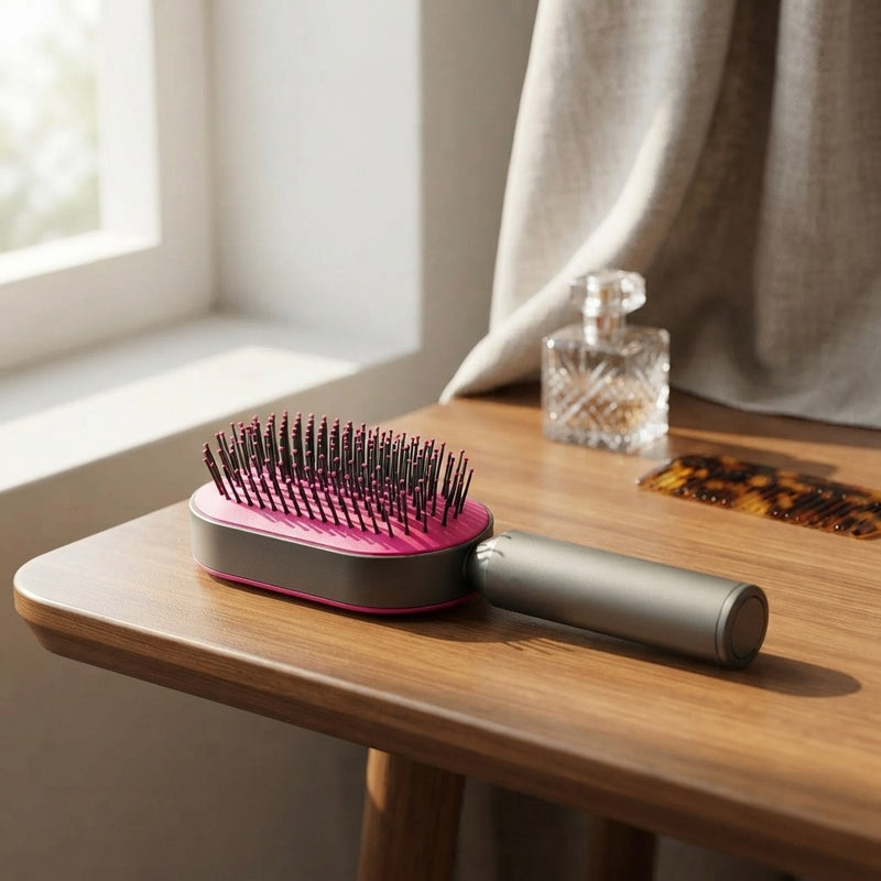 Self-Cleaning Massage Hair Brush